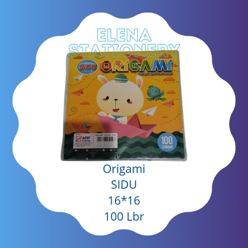 

kertas origami Sidu 100lbr 16x16/ kertas lipat