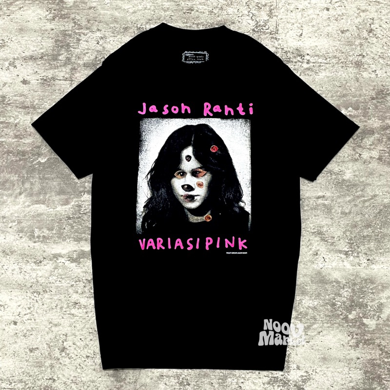 NOOV MUSIC Tshirt Baju Kaos Jason Ranti - Variasi Pink Tshirt - Black | Original Merchandise