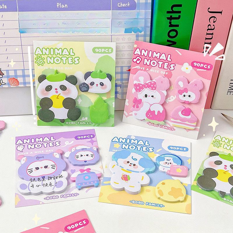 

Nana Sticky Note Animal 3D memo note 3in1 Unyu Kawaii Estetik MM-53