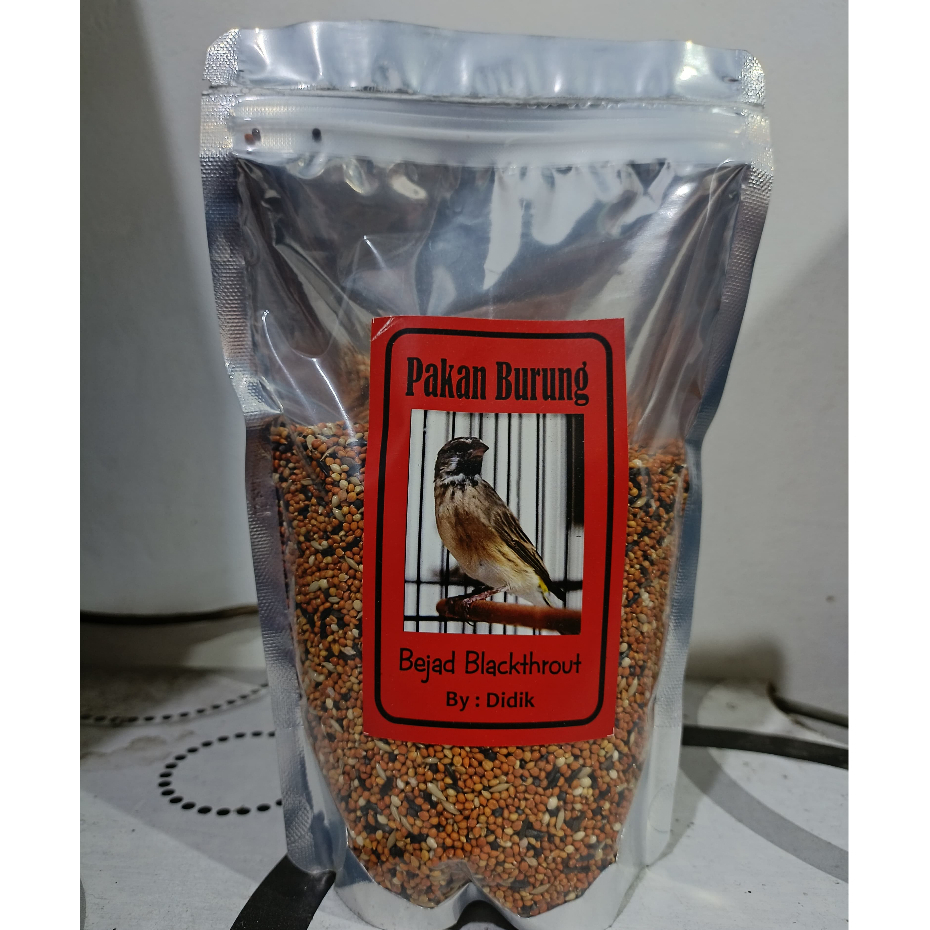 PAKAN  BEJAD BLACKTHROAT 250 PAKAN HARIAN BURUNG BLACKTHROAT SANGER FINCH