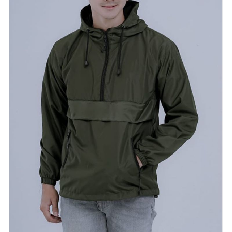 jaket kagol parasut jaket outdoor polos pria dan wanita