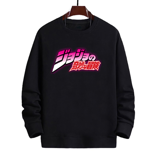 Sweater Anime Jojo's Bizarre Crewneck Bahan Premium Cotton Fleece