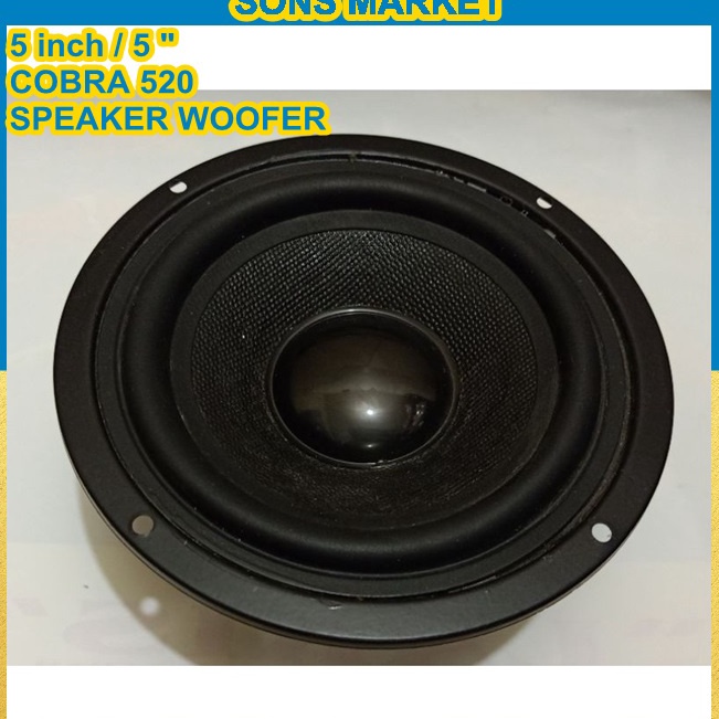 Speaker 5 inch woofer 5inch COBRA 52 MAGNET BESAR 2 WATT