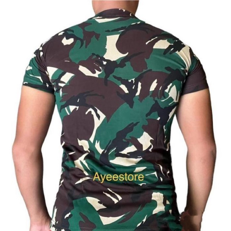 kaos dalaman loreng bahan dryfit asli jatah tni / kaos pdl / dalaman pdl / kaos loreng dryfit