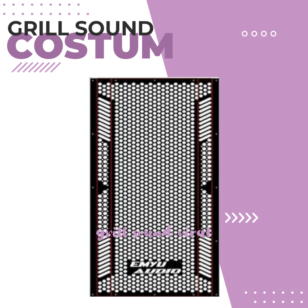 Grill Sound Custom Karakter Anak Tutup Box Speaker