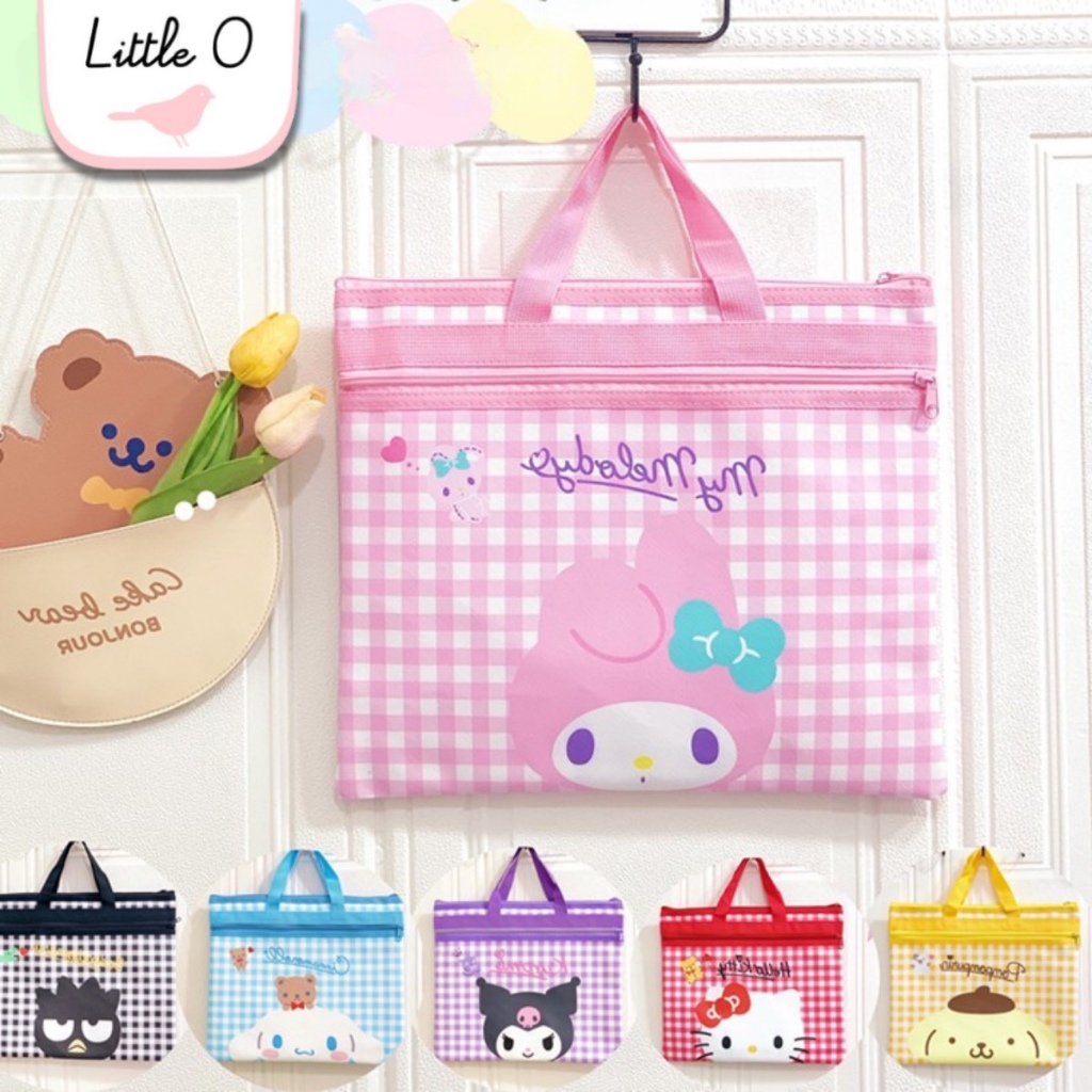 

SANRIO MAP KAIN TAS FOLDER ANAK Phoebe Tas Map Kain tas buku les anak Tas Serbaguna