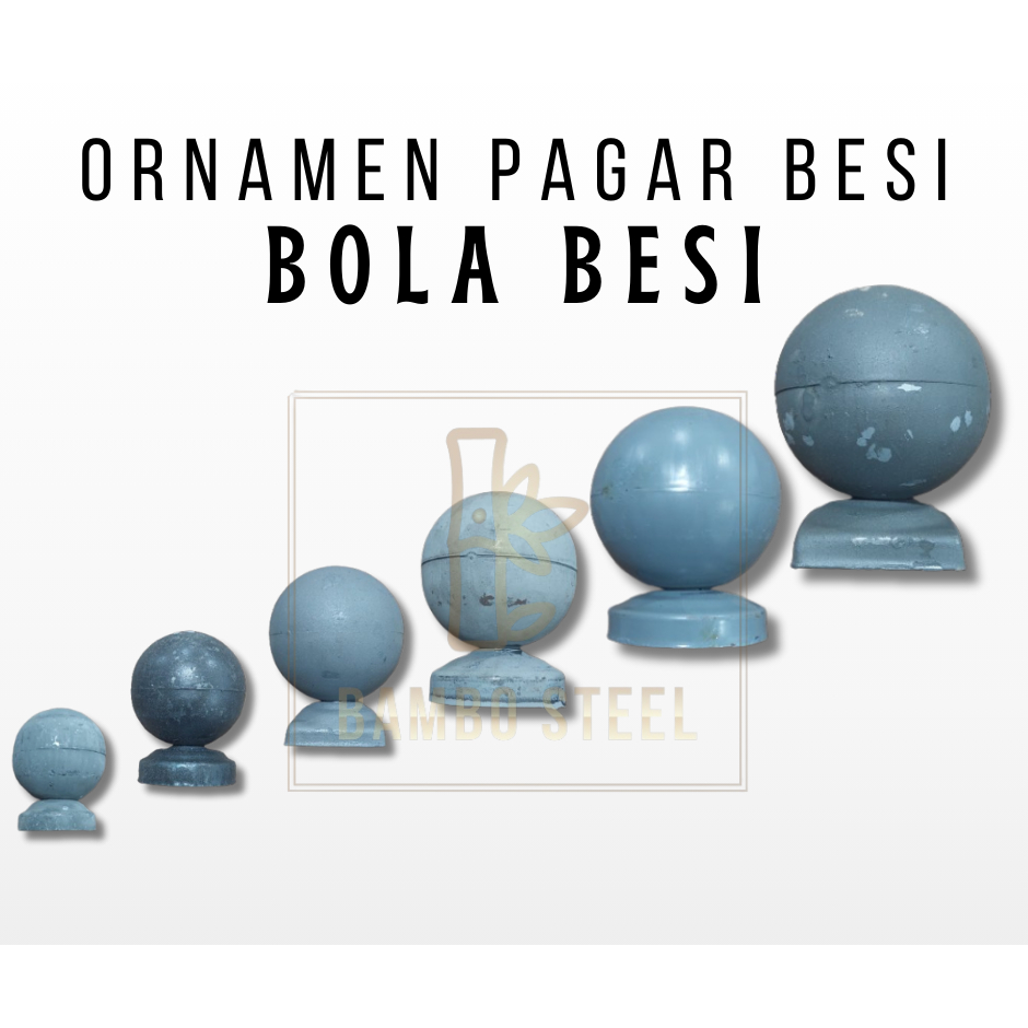 Mahkota Bola Pipa Bola Besi Ornamen Aksesoris Pagar Besi Teralis