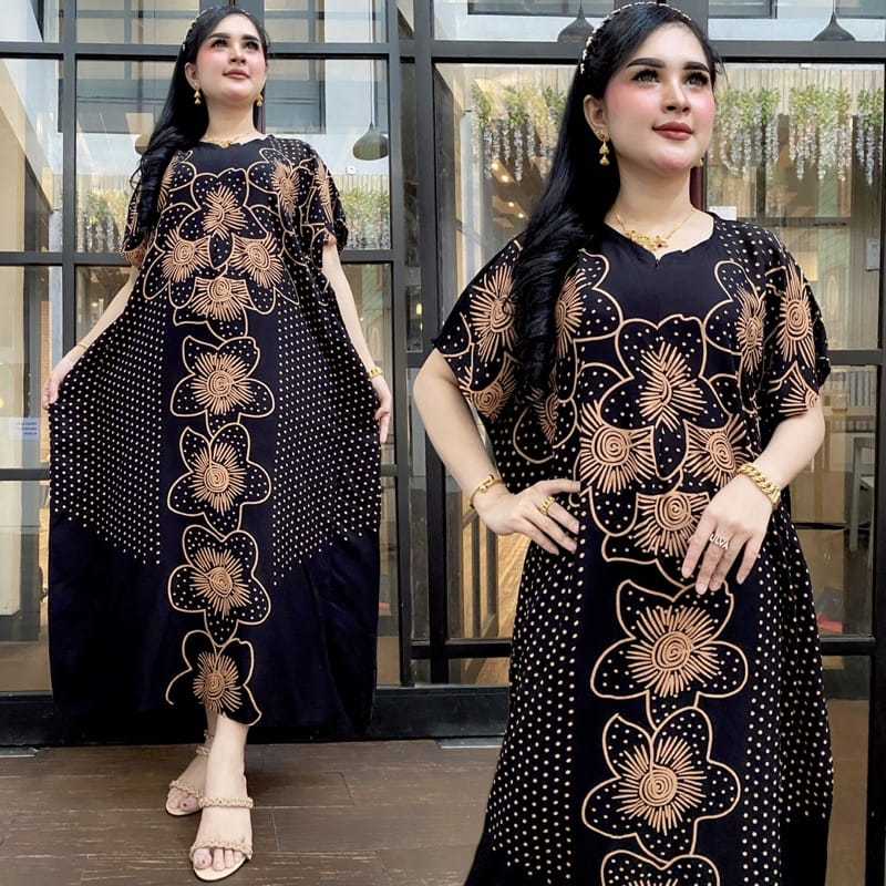 Daster Lowo Jumbo Motif Branded Viral Kekinian Batik Daster Jumbo Busui Depan Resleting ALKO FASHION