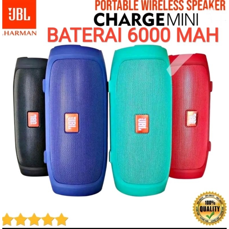 Speaker Bluetooth Jbl Charge Bass Baterai 6000Mah 12 jam main