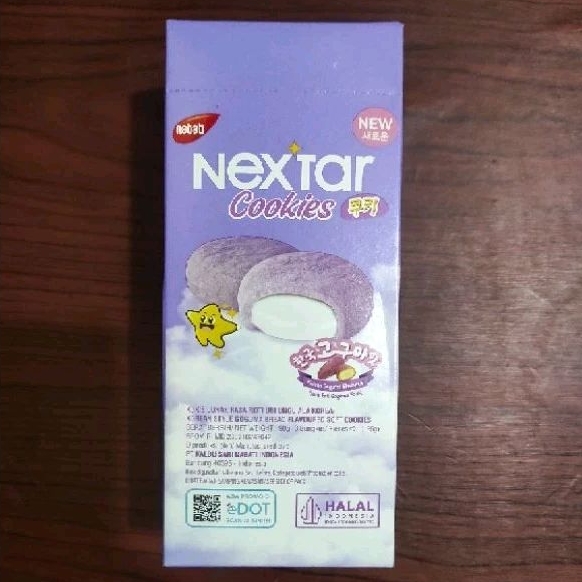 

Nextar cookies roti ubi ungu ala korea goguma bread flavoures soft cookies 90gr (harga per pack)