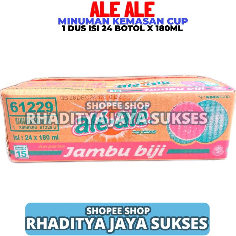 

Ale Ale Rasa Jambu Biji 1 Dus Isi 24 Botol 180ML