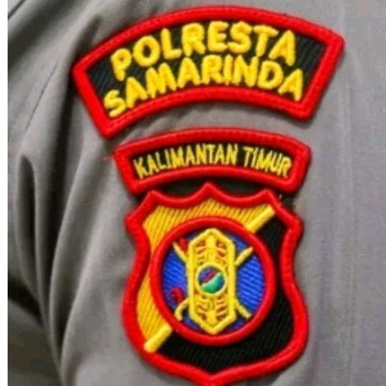 POLDA Kalimantan Timur/ Polresta Kalimantan Timur bordir timbul komputer