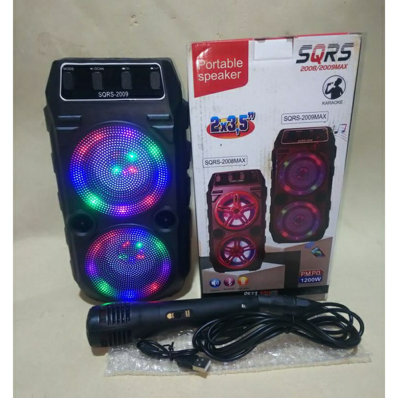 SQRS-2009 SPEAKER BLUETOOTH KARAOKE SUPER BASS