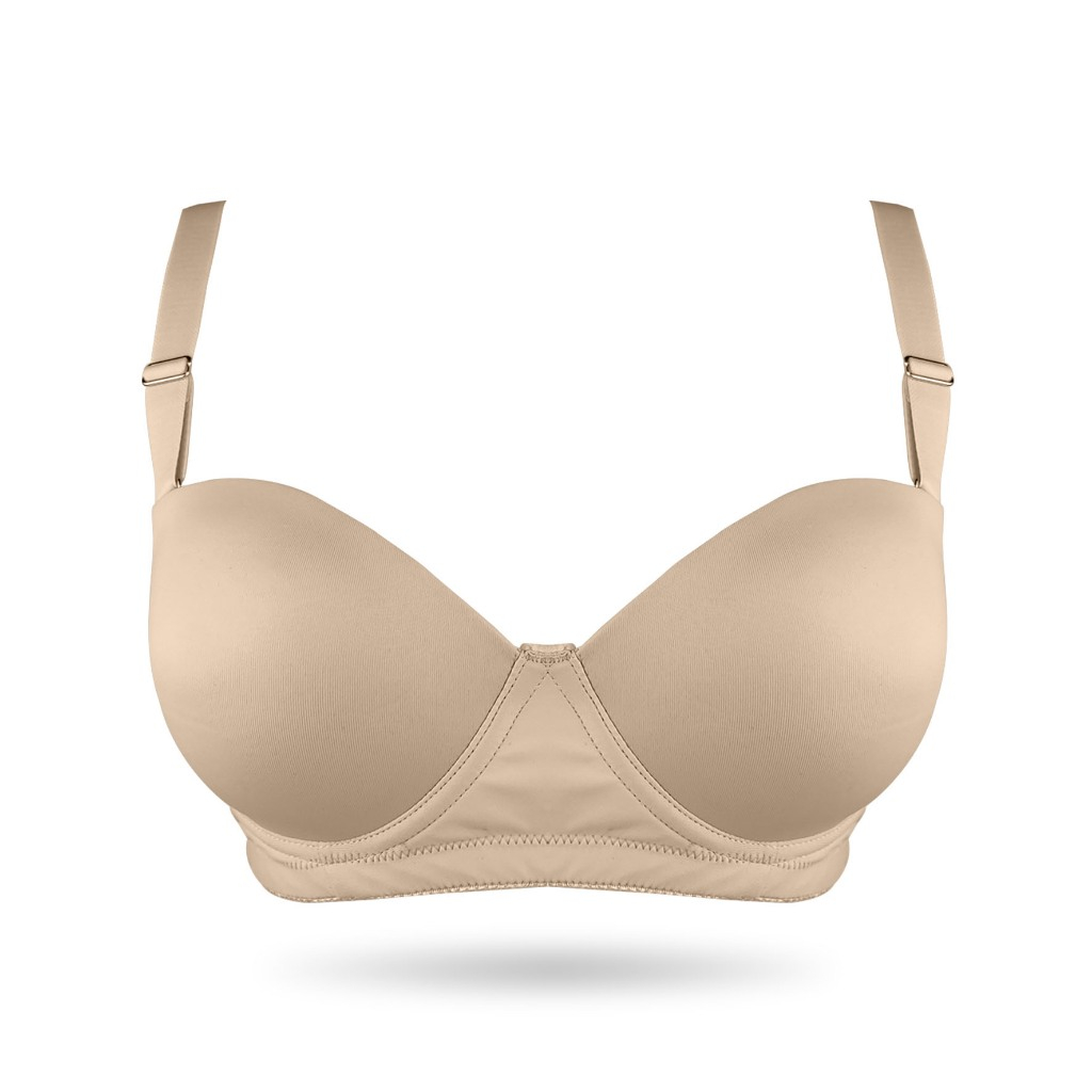 TIWIE Bra Strapless ½ Cup / Bra Push Up / Bra Berkawat - TWBRSL 8621