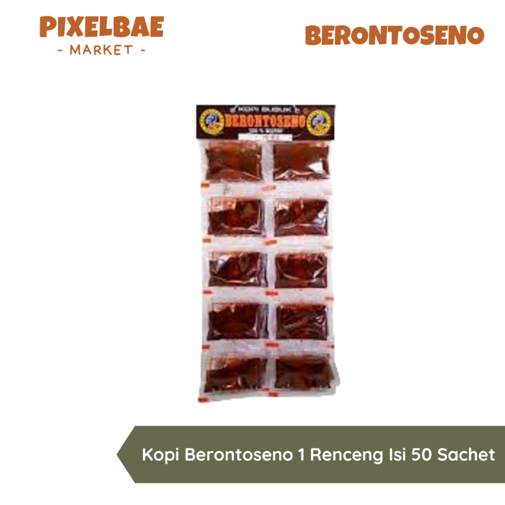 

KOPI BERONTOSENO BUBUK 1 RENCENG ISI 50 SACHET