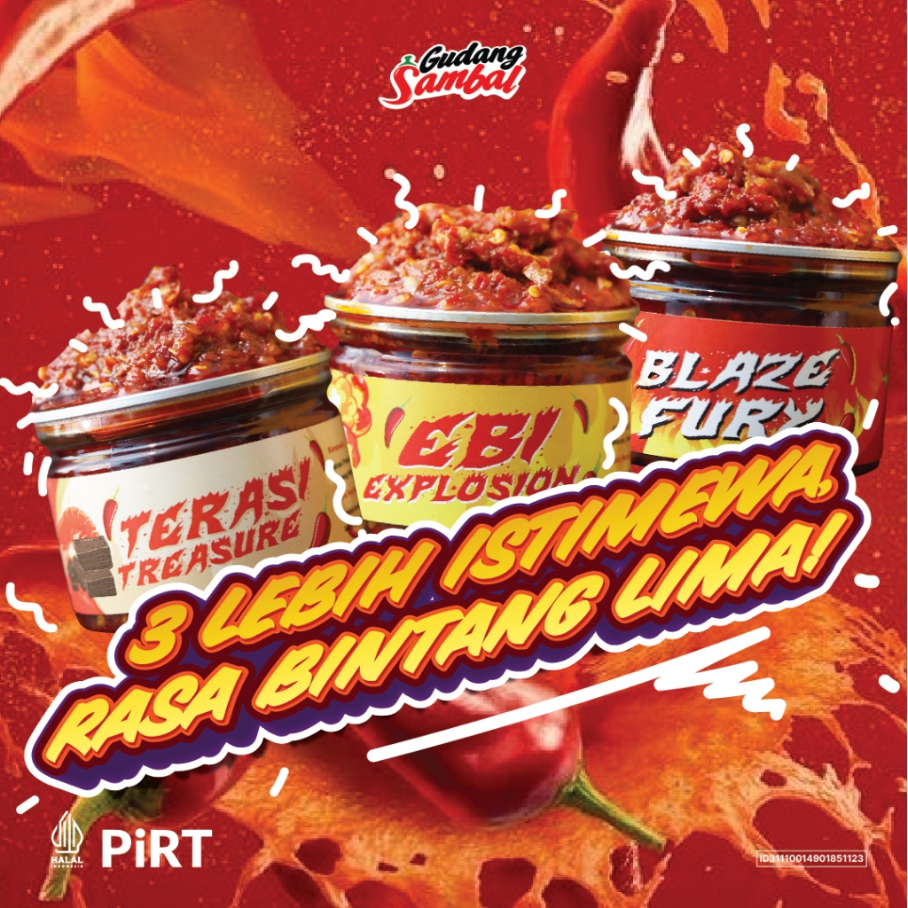 

Special Bundling Sambal Ebi, Terasi, Bawang - Gudang Sambal