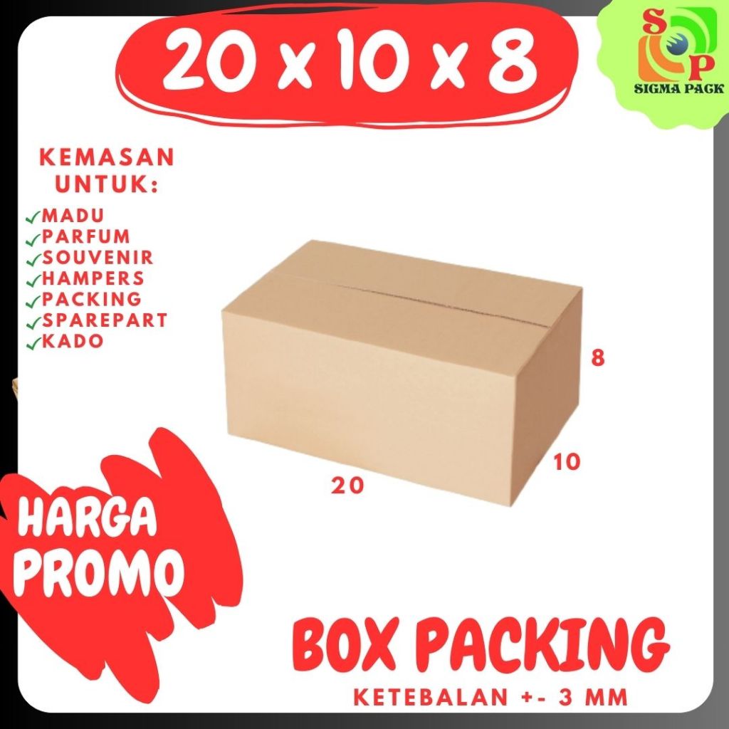 

Kardus 20x10x8 Box A1 Packing Karton box 20x10x8 Kotak Kemasan Olshop Dus 20x10x8 Souvenir