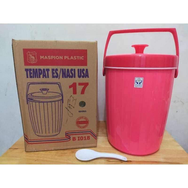 Termos Nasi Maspion 17Liter / Rice Bucket Maspion USA 17Liter / Termos Nasi Besar / Ice Bukcet 17Lit