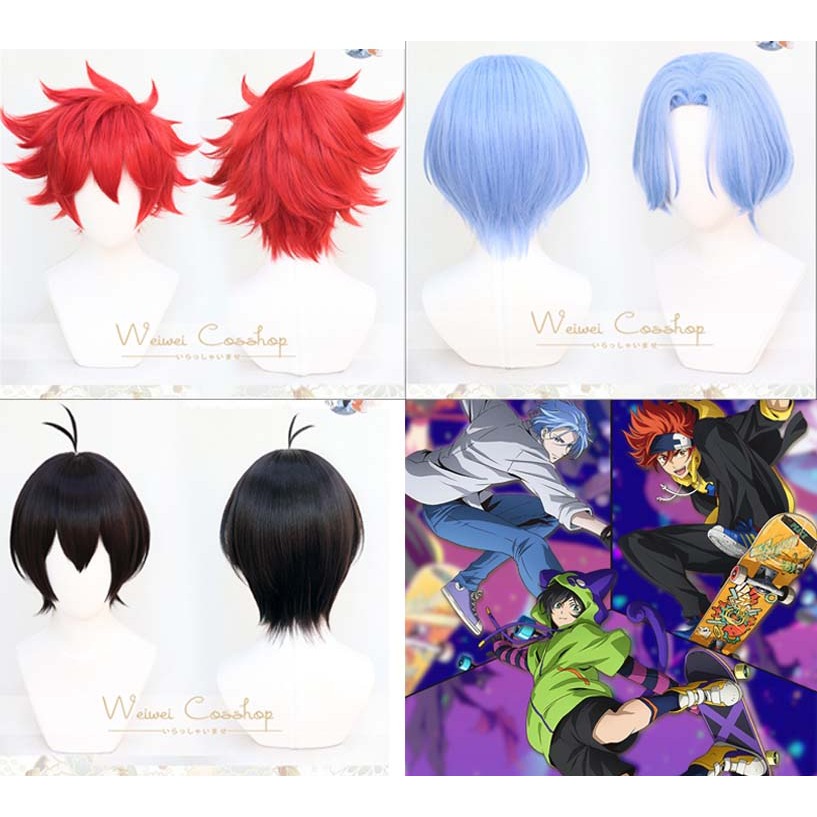 Anime SK8 The Infinity Miya Reki Langa Cosplay Wig Heat Resistant Synthetic Hair Wigs