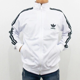 Jaket Adidas Tracktop Firebird Putih List Hitam Basic Pria Wanita Termurah Dan Terlaris