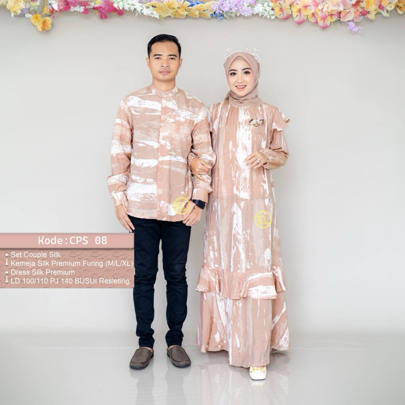 Gamis Ori ELZHAF Set Couple - Exclusive Best Seller ll Ready