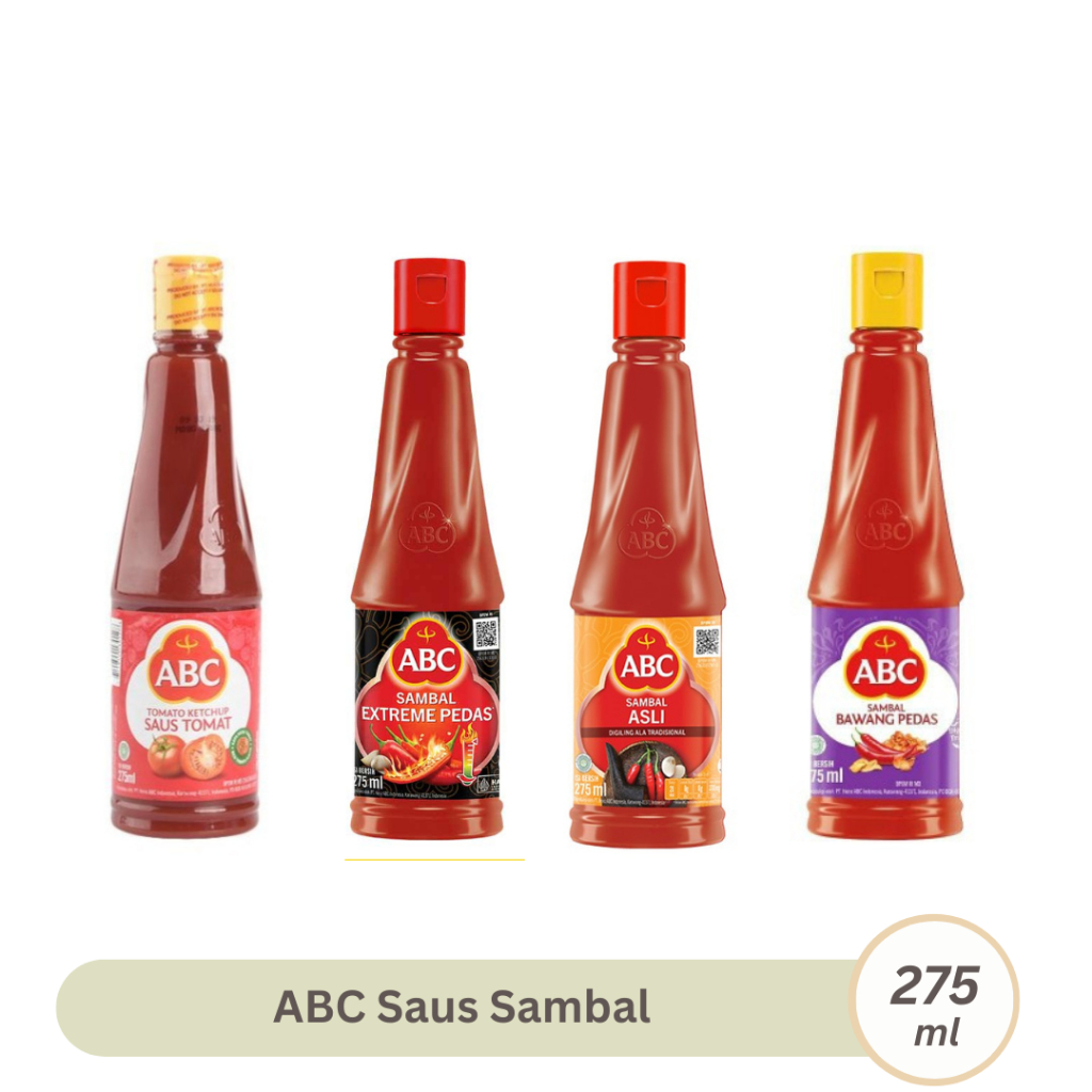 

ABC Saus Sambal Tomat Extra Pedas 275ml Kemasan Botol Saos Instan