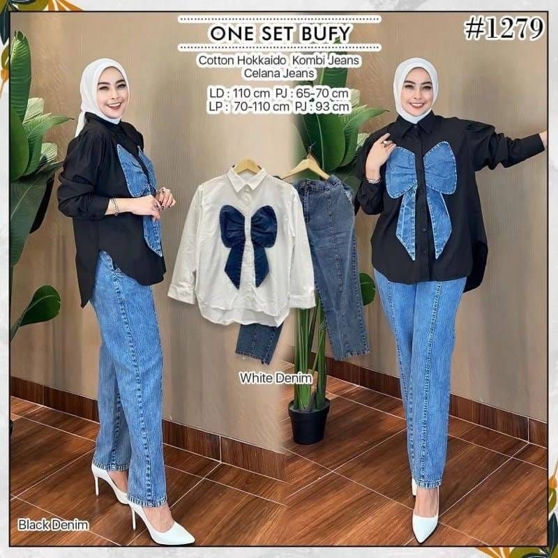 BUFFY SET BLACK JEANS LABEL JASMINE