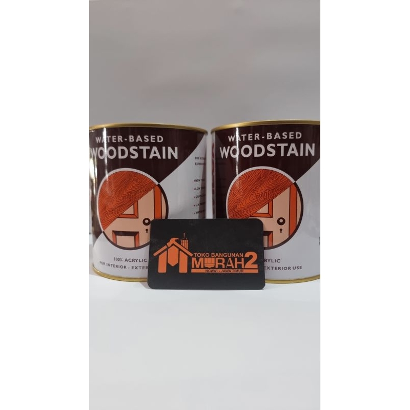 Mowilex Woodstain / politur kayu / pelapis kayu -  Pengencer Air 1 LT