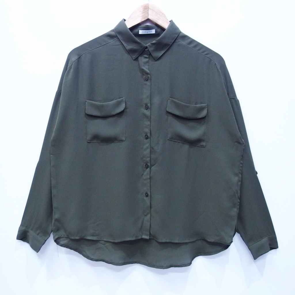 EG171 SIZE L COLZA BATWING OVERSIZED KEMEJA