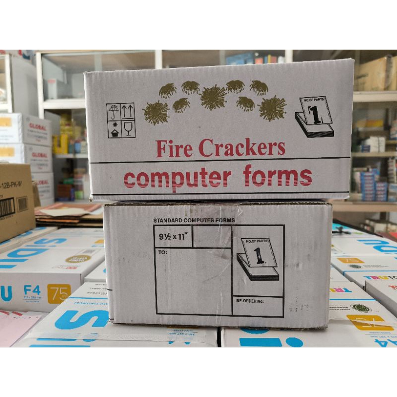 

Continuous form 9.5x11"1ply Bagi 2 Fire Crakers