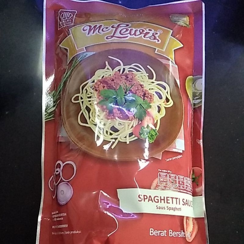 

Mc lewis spaghetti sauce 1kg