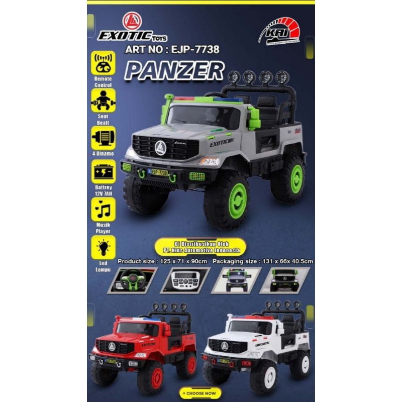 EJP-7738/Mainan Mobil Aki Jeep Exotic/Mainan Mobil Aki Anak/Mainan Mobil Aki Remot Control