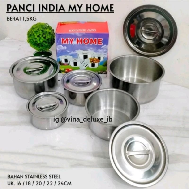Panci India My Home 16-24cm