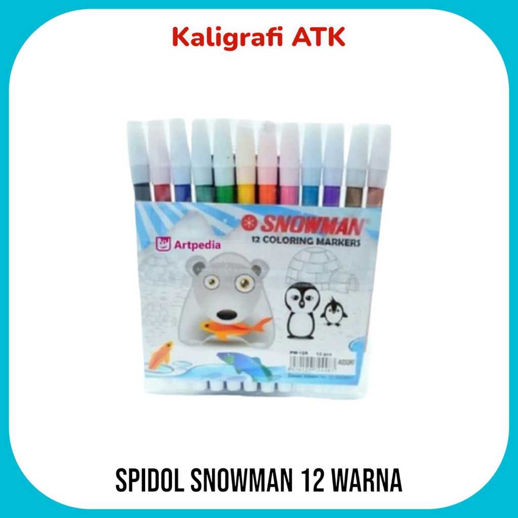 

Spidol Snowman 12 Warna