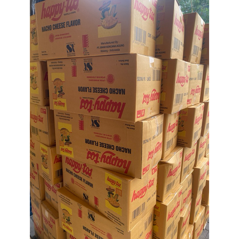 

Hapytos Tortilla Chips Kuning (1 dus isi 16 pack)