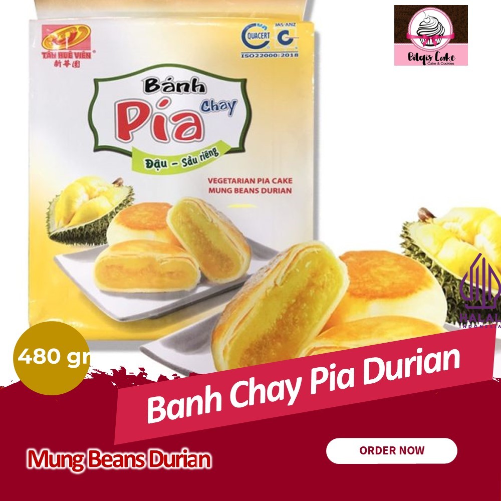 

Banh Chay Pia Durian Mung Beans Durian 480 gram Expand 3 MARET 2025