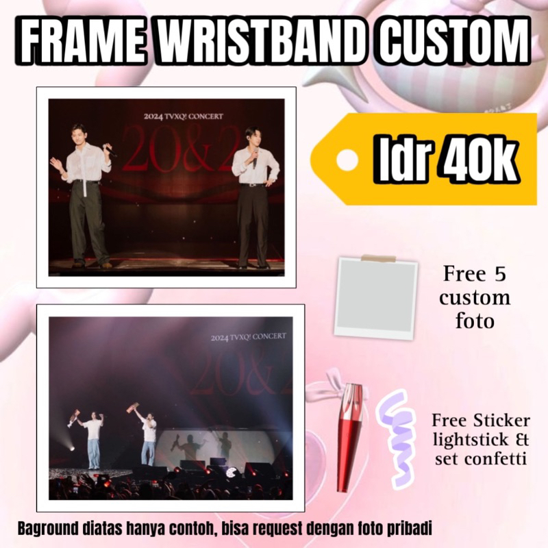 CUSTOM FRAME CONCERT WRISTBAND TVXQ