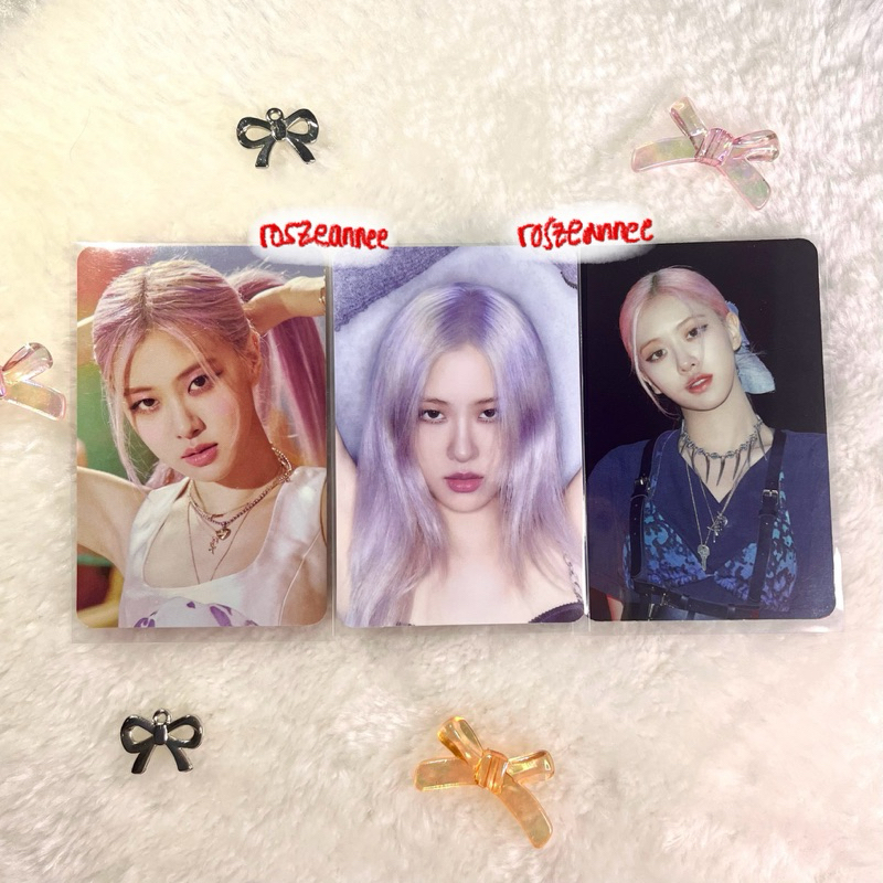 Rose Blackpink The Album 4+1 Photobook Limited Edition Official Photocard Ice Cream How You Like Tha
