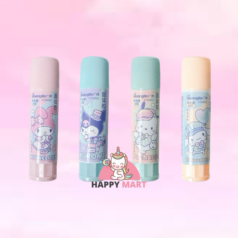 

Glue stick lem kertas motif sanrio HAT kuromi / cinnamoroll / melody