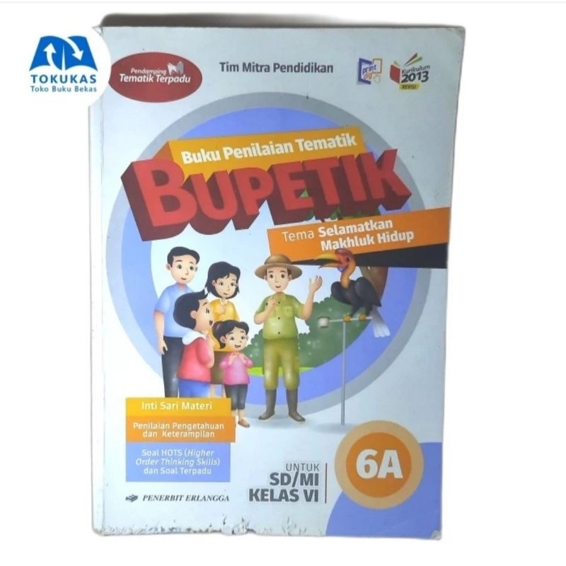 Buku Bupetik Erlangga Kelas 6 SD Kurikulum 2013 Revisi