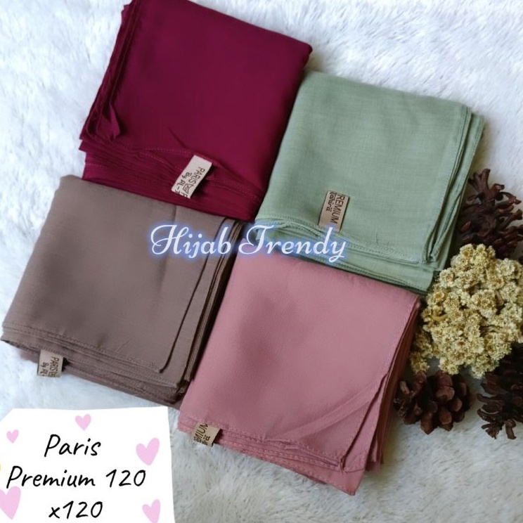 Serbu Hadiah  Segi Empat Paris Premium Syari 12x12 Jahit Tepi