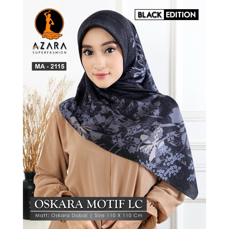 HIJAB VOAL MOTIF AZARA OSCARA LASERCUT PREMIUM