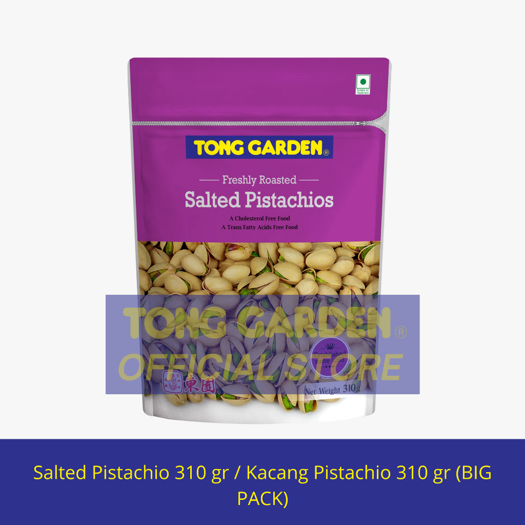 

Tong Garden Salted Pistachios 310gr - Kacang Pistacio Rasa Asin