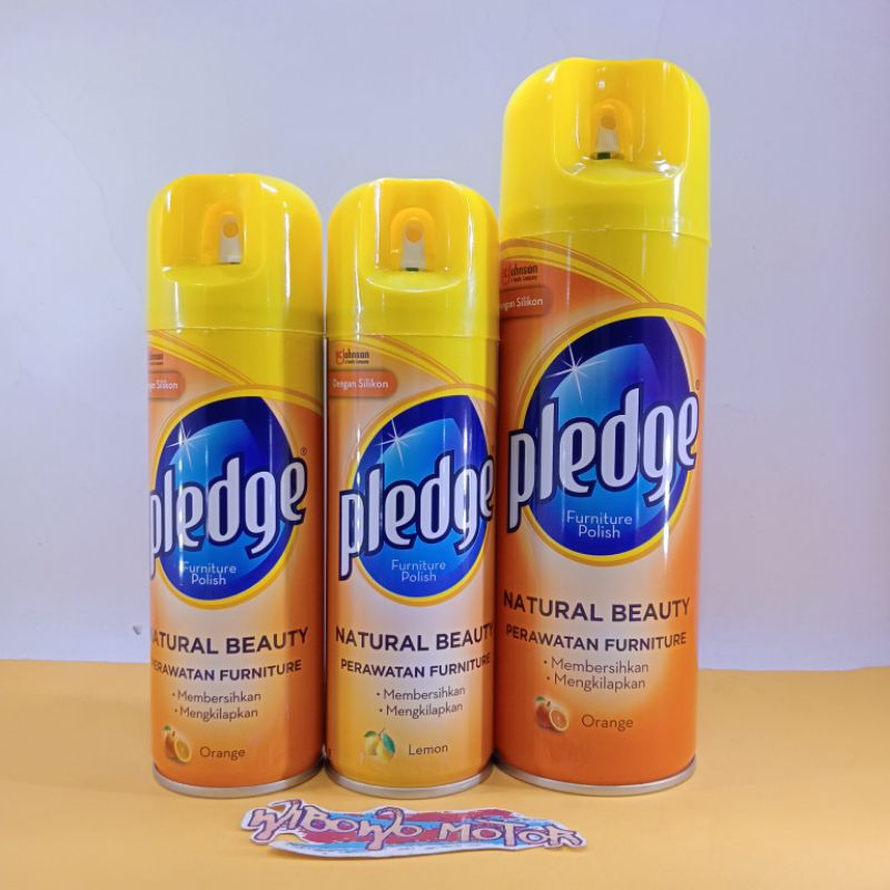 SILICONE SPRAY SPREY PLEDGE SEMPROT NATURAL BEAUTY LEMON & ORANGE PENGKILAP BODY MOTOR MOBIL DAN MEB
