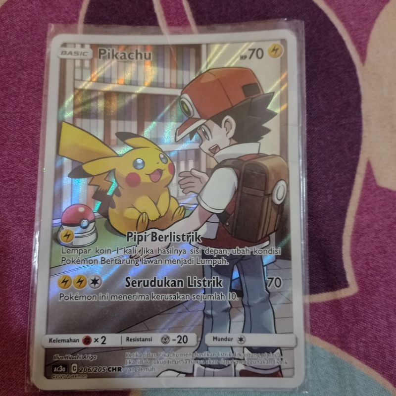 Kartu Pokemon Pikachu CHR