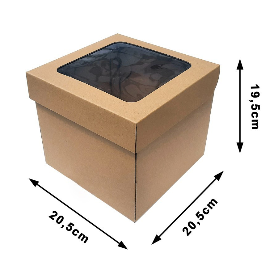 

( 10pcs ) Box Birthday Cake Dus Kue Ulang Tahun Kardus 20x20x20cm Kotak Kue Tart Packing Hampers Kado