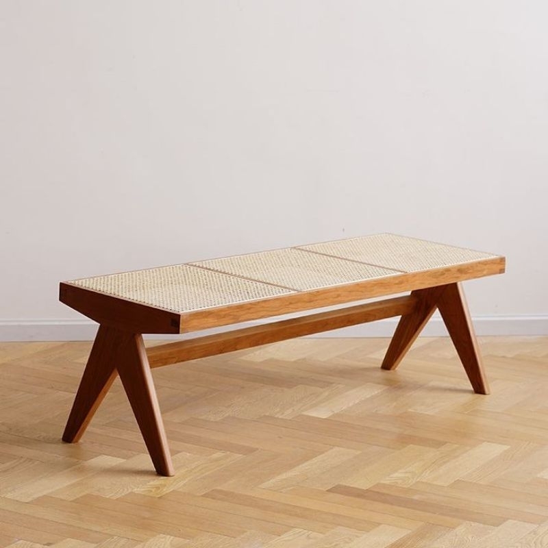 kursi panjang  rotan jati