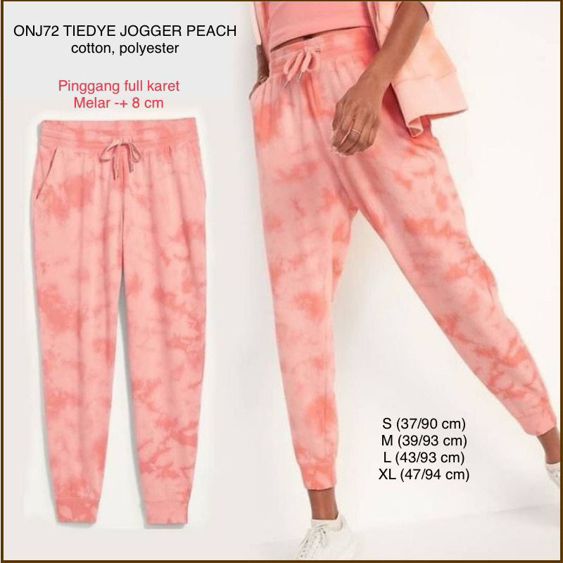 Celana Panjang Jogger Wanita Motif Tiedye brand OLD NAVY Original
