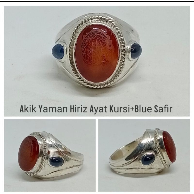 Cincin Batu Akik Yaman Hiriz Ayat Kursi