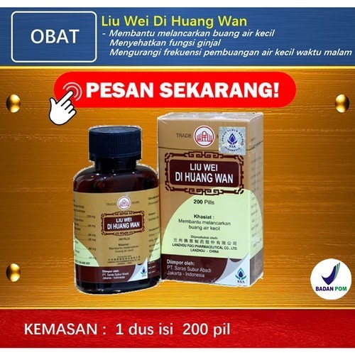 liu wei di huang wan 200 pills obat kesehatan fungsi ginjal original Asli 100%